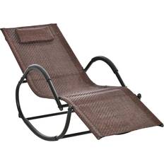 Outdoor Rocking Chairs Garden & Outdoor Furniture OutSunny Zero Gravity