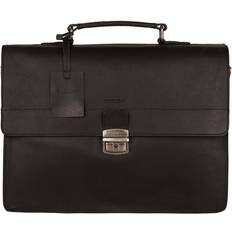 Buckle Crossbody Bags Burkely Vintage Dean Briefcase - Black