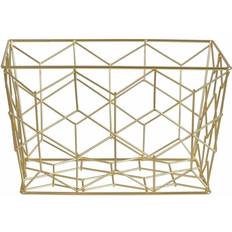 Gold Boxes & Baskets Premier Housewares Vertex Contour Storage Basket, Gold Basket