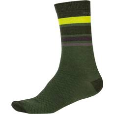 Endura Sportswear Garment Socks Endura BaaBaa Merino Stripe Socks M - Forest Green