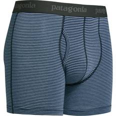 Patagonia Men Men's Underwear Patagonia Men's Essential Boxer Briefs - Fathom Stripe/New Navy