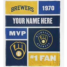 MLB Milwaukee Brewers Colorblock Blankets Multicolour (152.4x127cm)