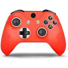 Xbox Series S Controller Grips Slowmoose Xbox One S Silicone Controller Case - Red