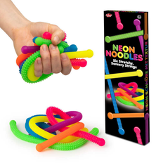Fidget Toys TOBAR Stretchy Noodle Textured Tactile Sensory Toys (Pack of 6)