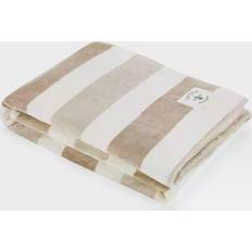Nautica Awning Stripe Blankets Beige, White (152.4x127cm)