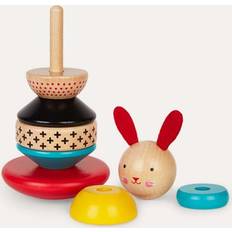 Wooden Toys Stacking Toys Petitcollage Wooden Rabbit Stacker Toy
