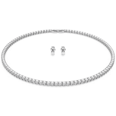 Transparent Jewellery Sets Swarovski Tennis Deluxe Set - Silver/Transparent