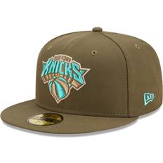 Men - Multicoloured Caps New Era Men's Olive York Knicks Army 59FIFTY Fitted Hat