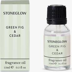 Stone Scented Candles Stoneglow Modern Classics Green Fig & Cedar Fragrance Bottle Green Scented Candle