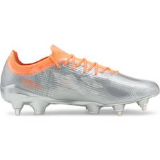 Orange - Women Football Shoes Puma Ultra 1.4 MxSG W - Diamond Silver/Neon Citrus