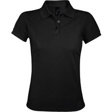 Sols Women's Prime Pique Polo Shirt - Black