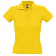 Sol's Women's People Pique Short Sleeve Cotton Polo Shirt - Gold