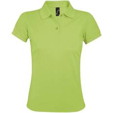 Sols Women's Prime Pique Polo Shirt - Apple Green
