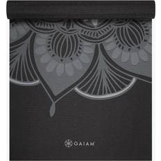 Gaiam Yoga Mat Classic 4mm Print Thick Non Slip Exercise & Fitness Mat for All Types of Yoga, Pilates & Floor Workouts (68" x 24" x 4mm) Mystic Ink