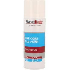 Plasti-Kote One Coat Tile 400ml Floor Paint White