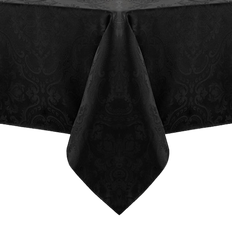 Elrene Caiden Elegance Damask Tablecloth Black (213.36x152.4cm)