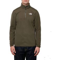 The North Face Men Jumpers The North Face Men's 100 Glacier 1/4 Zip Fleece - New Taupe Green