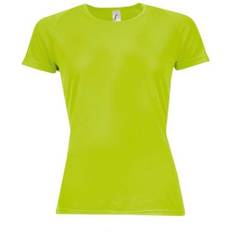 Sols Women's Sporty Short Sleeve T-Shirt - Neon Green