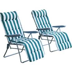 Armrests Sun Chairs Garden & Outdoor Furniture OutSunny 01-0710 2-pack