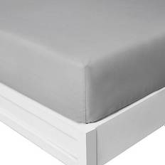 Nautica Solid 180-Thread-Count Bed Sheet Grey (190.5x137.16cm)