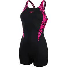 XL Swimsuits Speedo Hyperboom Splice Legsuit Women's - Black/Pink