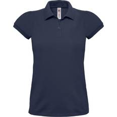 B&C Collection Women's Heavymill Short Sleeve Polo Shirt - Navy