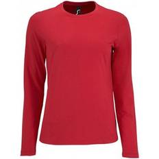 Sols Imperial Long Sleeve T-shirt - Red