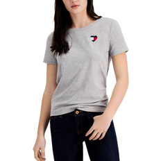 Tommy Hilfiger Heart-Logo T-shirt - Stone Grey Heather Multi