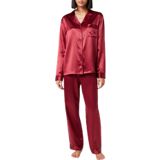 Red - Women Sleepwear ESPA Freya Silk Pyjamas - Claret Rose