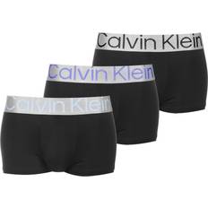 Calvin Klein Polyester Underwear Calvin Klein Low Rise Trunk Steel Micro 3-pack - Black