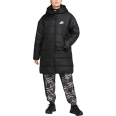 Nike Winter Jackets - Women Nike Sportswear Therma-FIT Repel Synthetic-Fill Hooded Parka Women's - Black/White