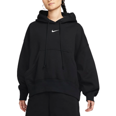Nike L - Women Tops Nike Sportswear Phoenix Fleece Over-Oversized Pullover Hoodie Women's - Black/Sail