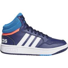 Adidas Basketball Shoes adidas Kid's Hoops Mid - Dark Blue/Blue Rush/Turbo