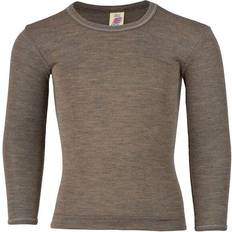 Brown Base Layer ENGEL Natur Long Sleeved Shirt - Walnut (707810-75)