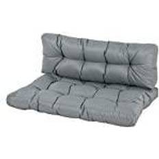 OutSunny Camping Chairs OutSunny Pallet Cushion Set Grey