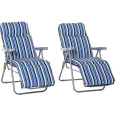 Sun Chairs Garden & Outdoor Furniture OutSunny Foldable Sun Lounger