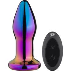 Dream Toys Glamour Glass Vibe Remote-controlled Butt Plug Mixed Colours