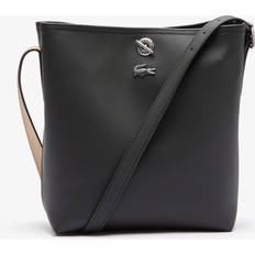 Lacoste Women's Anna Supple Petit Piqué Small Shoulder Bag Size Unique size Black Warm Sand