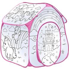 TOBAR Colour Your Own Unicorn Play Tent Playhouse