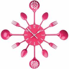 Pink Wall Clocks Premier Housewares Kitchen Cutlery Wall Hot Pink Wall Clock