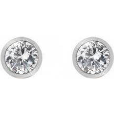 Hot Diamonds Tender Earrings - Topaz /Silver/Transparent