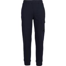 C.P. Company Men Trousers & Shorts C.P. Company Diagonal Raised Fleece Sweatpants - Total Eclipse/Blue