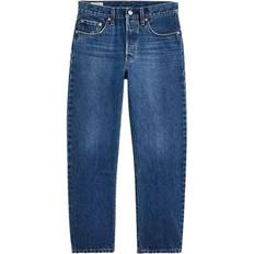 Levi's Women Jeans Levi's Women's 501 cropped dark wash straight jeans, blue