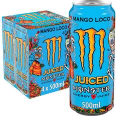Sugar Free Drinks Monster Energy Gluten Free Energy Mango Loco, 4x500ml