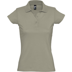 Grey - Women Polo Shirts Sols Women's Prescott Polo Shirt - Khaki