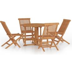 vidaXL 3096573 Patio Dining Set, 1 Table incl. 4 Chairs