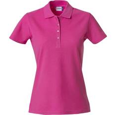 Clique Women's Plain Polo Shirt - Bright Cerise