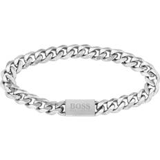 Men Bracelets Hugo Boss Chain Link Bracelet - Silver