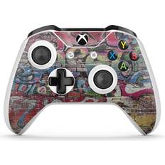 Xbox Series S Protection & Storage giZmoZ n gadgetZ Xbox One S 2 x Controller Skins Full Wrap Vinyl Sticker - Graffiti