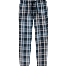 Checkered Sleepwear Schiesser Mix & Relax Long Woven Lounge Pants - Dark Blue Patterned